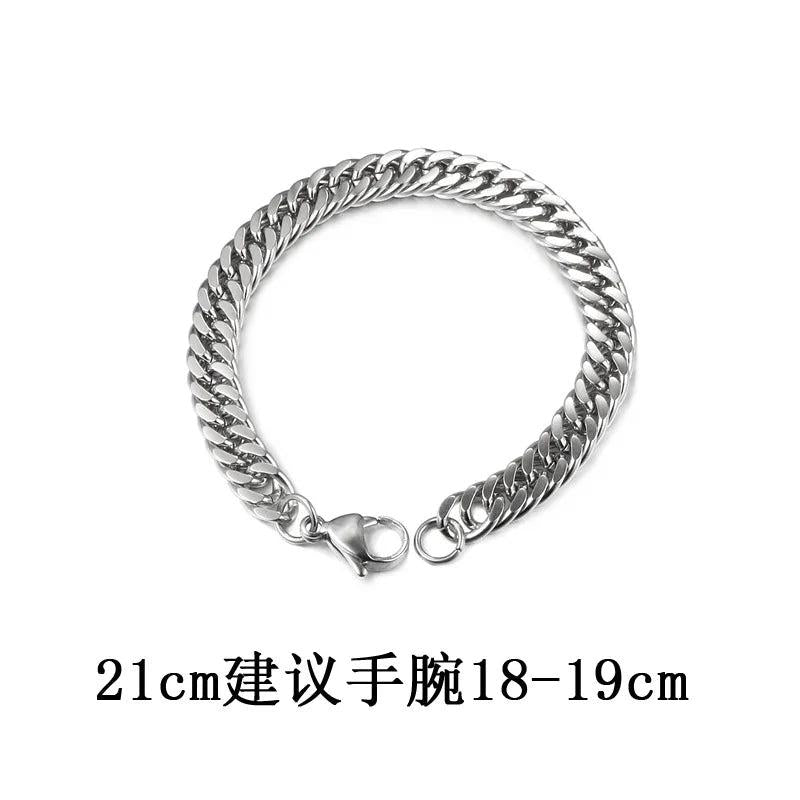Hip-Hop Couple Bracelet Titanium Steel Jewelry