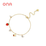 Sweet Strawberry Bracelet for Couples