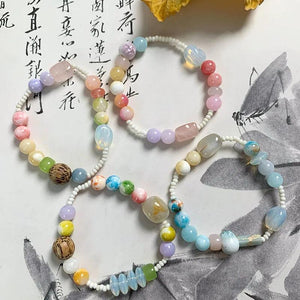 Irregular Bohemian Colorful Rock Bracelet