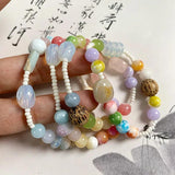 Irregular Bohemian Colorful Rock Bracelet