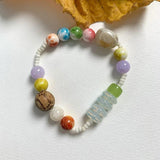 Irregular Bohemian Colorful Rock Bracelet