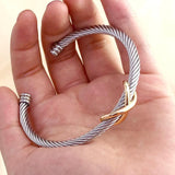 Steel Wire Snake Bracelet Bangle Heliciform Personalized Hot 71mm Gift