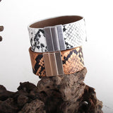 RH 2.8cm Leather Armbander Magnetic Clasp