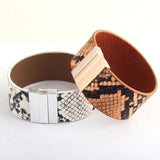 RH 2.8cm Leather Armbander Magnetic Clasp