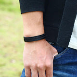 Hippie Punk Vintage Leather Arrow Charm Cuff Bracelet