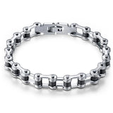 Stainless Steel Biker Bracelet Chain Punk Rock Male Bracelet