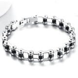 Stainless Steel Biker Bracelet Chain Punk Rock Male Bracelet