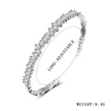 Geometric CZ Chain Bracelet for Women Wedding Party