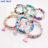 Bohemia Tassel Charm Bracelets Multilayer Bangles For Ladies Party Jewelry