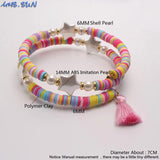 Bohemia Tassel Charm Bracelets Multilayer Bangles For Ladies Party Jewelry