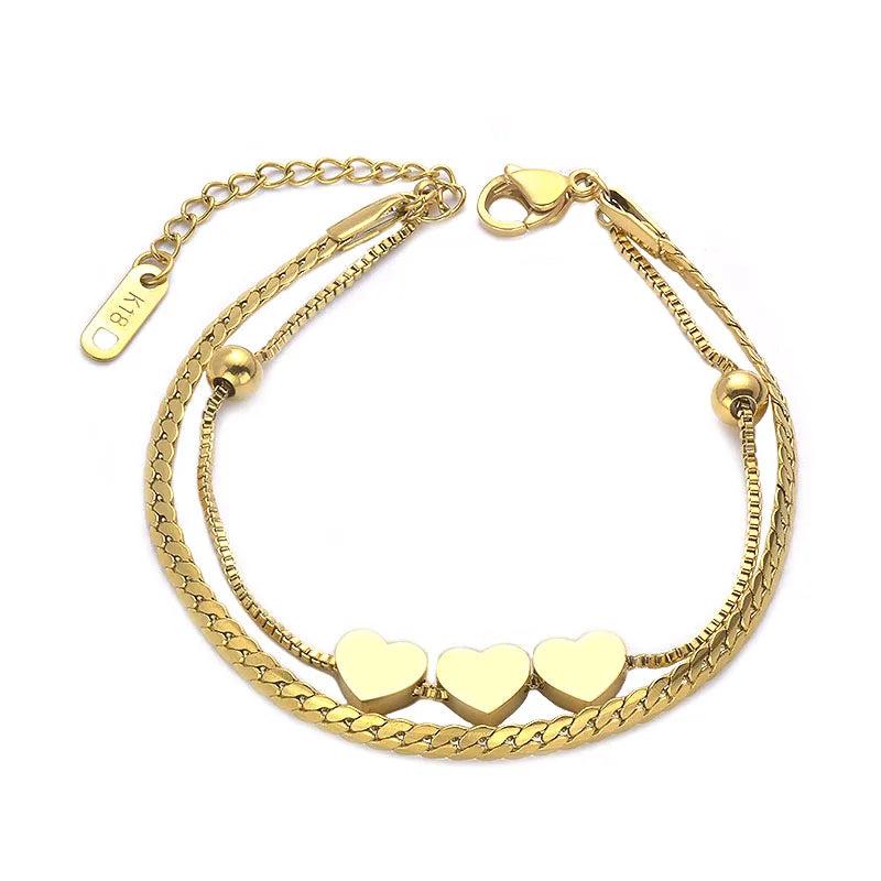 CZ Stone C Shape Bangles For Women Charm Cuff Copper Bracelets