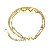 CZ Stone C Shape Bangles For Women Charm Cuff Copper Bracelets