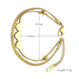 CZ Stone C Shape Bangles For Women Charm Cuff Copper Bracelets