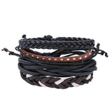 Mens Leather Bracelets Charm Bileklik Pulseiras Boyfriend Girlfriend