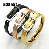 Adjustable Belt Buckle Bracelets & Bangles