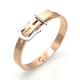 Adjustable Belt Buckle Bracelets & Bangles