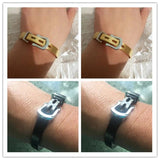 Adjustable Belt Buckle Bracelets & Bangles