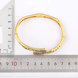 Nidin Light Women's Zircon Rhinestone Bangle Geometric Open Adjustable