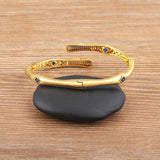 Nidin Light Women's Zircon Rhinestone Bangle Geometric Open Adjustable