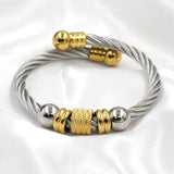 Waterproof Stainless Steel Cable Charm Bracelet for Men