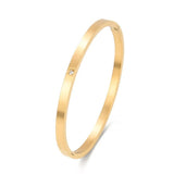 316L Stainless Steel Lady Bracelet with Zircon