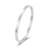 316L Stainless Steel Lady Bracelet with Zircon