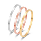 316L Stainless Steel Lady Bracelet with Zircon