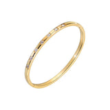Crystal Stainless Steel Lover Bangles Cuff Charm Jewelry Gift