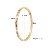 Crystal Stainless Steel Lover Bangles Cuff Charm Jewelry Gift