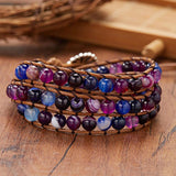 Boho Style Stone Beads Wrap Bracelet