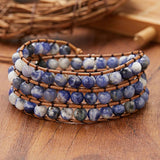 Boho Style Stone Beads Wrap Bracelet
