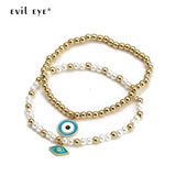 Adjustable Evil Eye Charm Bracelet Handmade for Women Girls