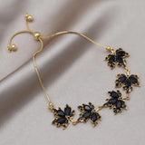 Korean Maple Leaf Stretch Bracelet for Women