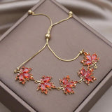 Korean Maple Leaf Stretch Bracelet for Women