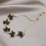 Korean Maple Leaf Stretch Bracelet for Women