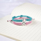 Jewish Star of David Bracelet Weave Braided Spiritual Bracelet