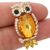 6pcs Owl Crystal Rhinestone Snap Buttons for Bracelet
