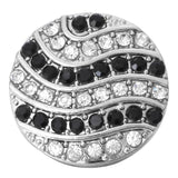 6pcs Snap Buttons Crystal Flower Fit 18mm Bracelet DIY Accessories