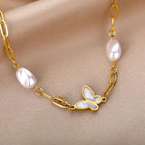 Opal Moonstone Bracelet Stainless Steel Chain Party Wedding