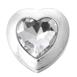 6pcs Mixed Flower Heart Metal 18mm Snap Button for 20mm 18mm Snap Bracelets
