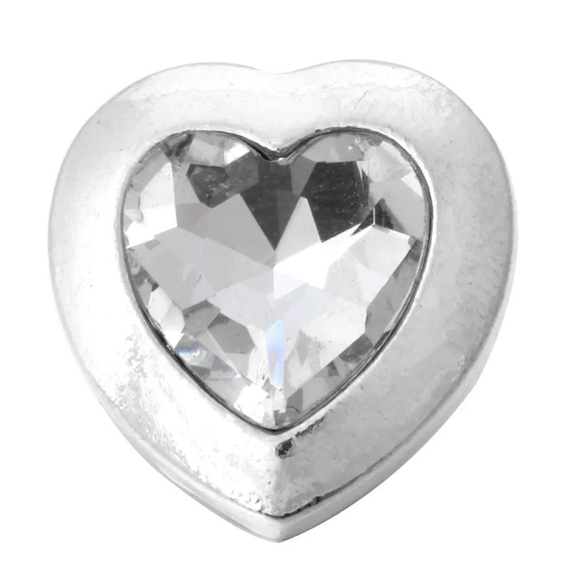 6pcs Mixed Flower Heart Metal 18mm Snap Button for 20mm 18mm Snap Bracelets