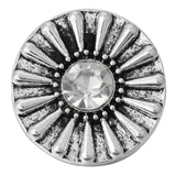 6pcs Mixed Flower Heart Metal 18mm Snap Button for 20mm 18mm Snap Bracelets