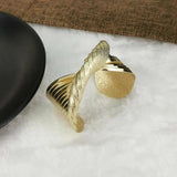 Alloy Bending Cuff Bangles For Women Distortion Metal Bracelets