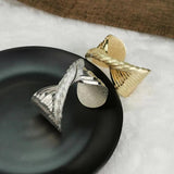 Alloy Bending Cuff Bangles For Women Distortion Metal Bracelets