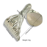 Alloy Bending Cuff Bangles For Women Distortion Metal Bracelets