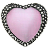 5pcs Pink Rhinestone Flower Metal Snap Buttons 18mm