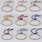 Tibetan Buddhist Braided Cotton Thread Copper Knots Bracelet