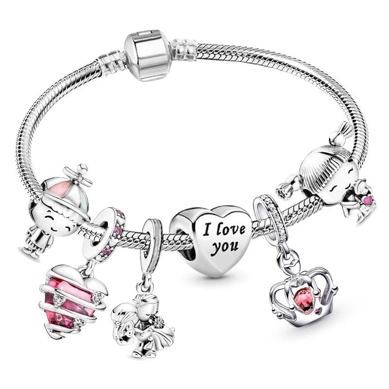 Tibetan Boy & Girl Charm Bracelets for Women, Wedding Jewelry Gift