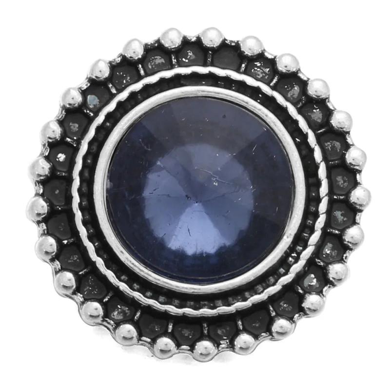 6pcs/lot Rhinestone Flower 18mm Snap Buttons Jewelry