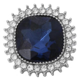 6pcs/lot Rhinestone Flower 18mm Snap Buttons Jewelry